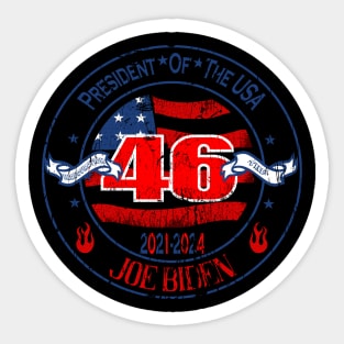 Joe Biden 46th President Of The USA Inauguration Sticker